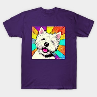 Westie Terrier Pop Art T-Shirt